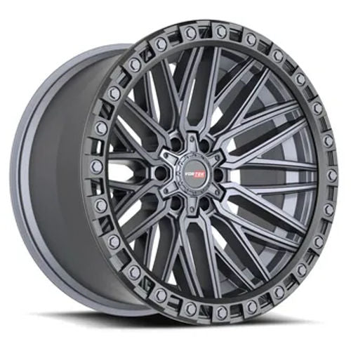 VORTEK VRT-608MTB Matte Titanium Black Bead Ring 17x9 5x127/5x139.7 Wheels | Offset: 12 | Backspace: 5 | Bore: 78.1
