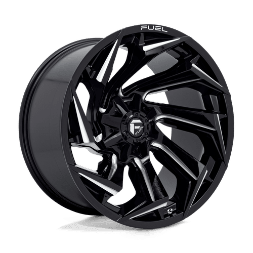 Fuel D753 GLOSS BLACK MILLED 22x12 8x180 Wheels | Offset: -44 | Backspace: 4.77 | Bore: 124.2