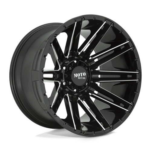 Moto Metal MO998 KRAKEN GLOSS BLACK MILLED 20x10 8x170 Wheels | Offset: -18 | Backspace: 4.79 | Bore: 125.1