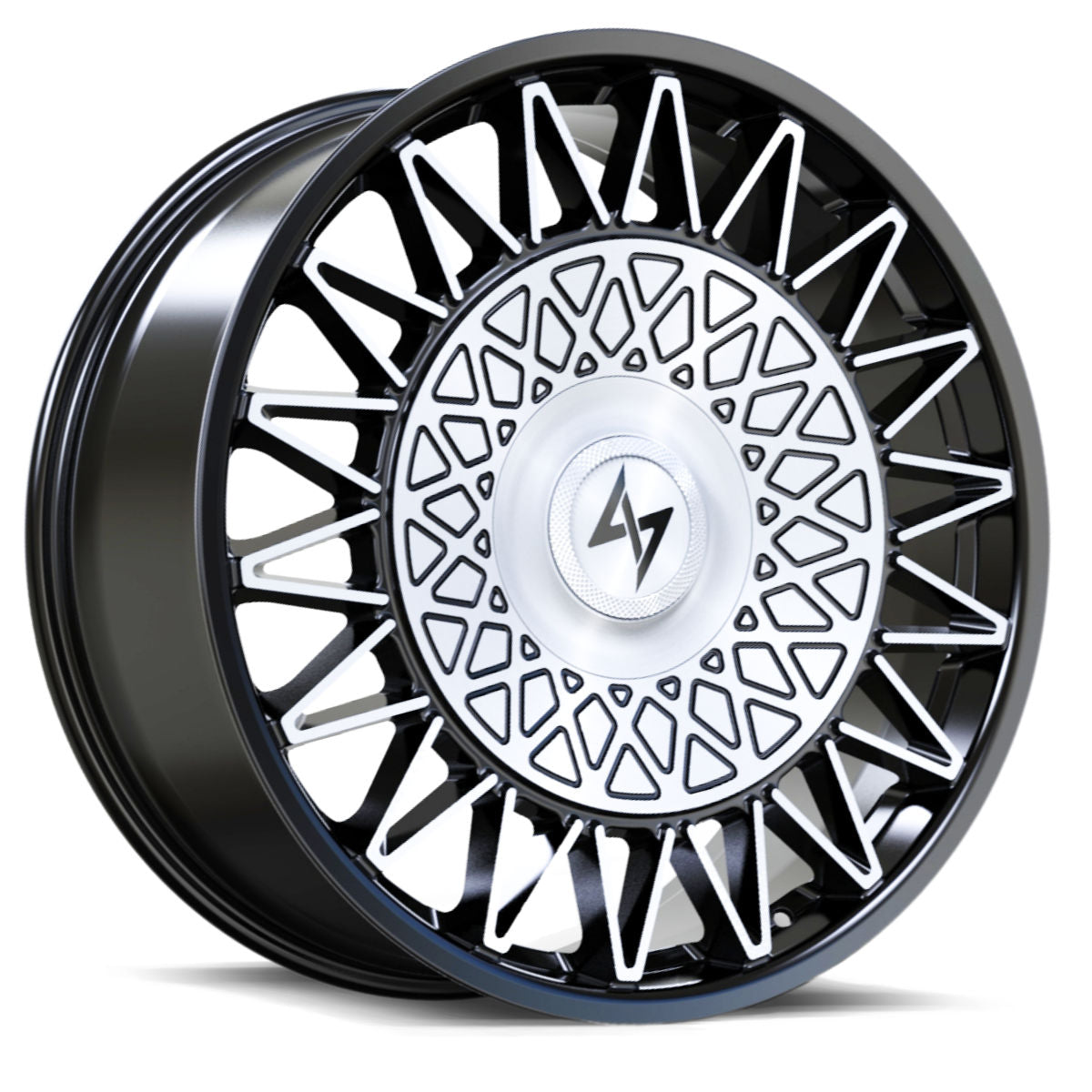Sentali Luxx Crown Gloss Black Machined 22x9 5x112/5x115 Wheels | Offset: 25 | Backspace: nan | Bore: 71.6
