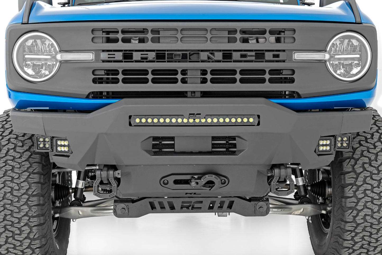 Front Bumper | Modular | Stubby Wings | DRL | Ford Bronco (21-23)