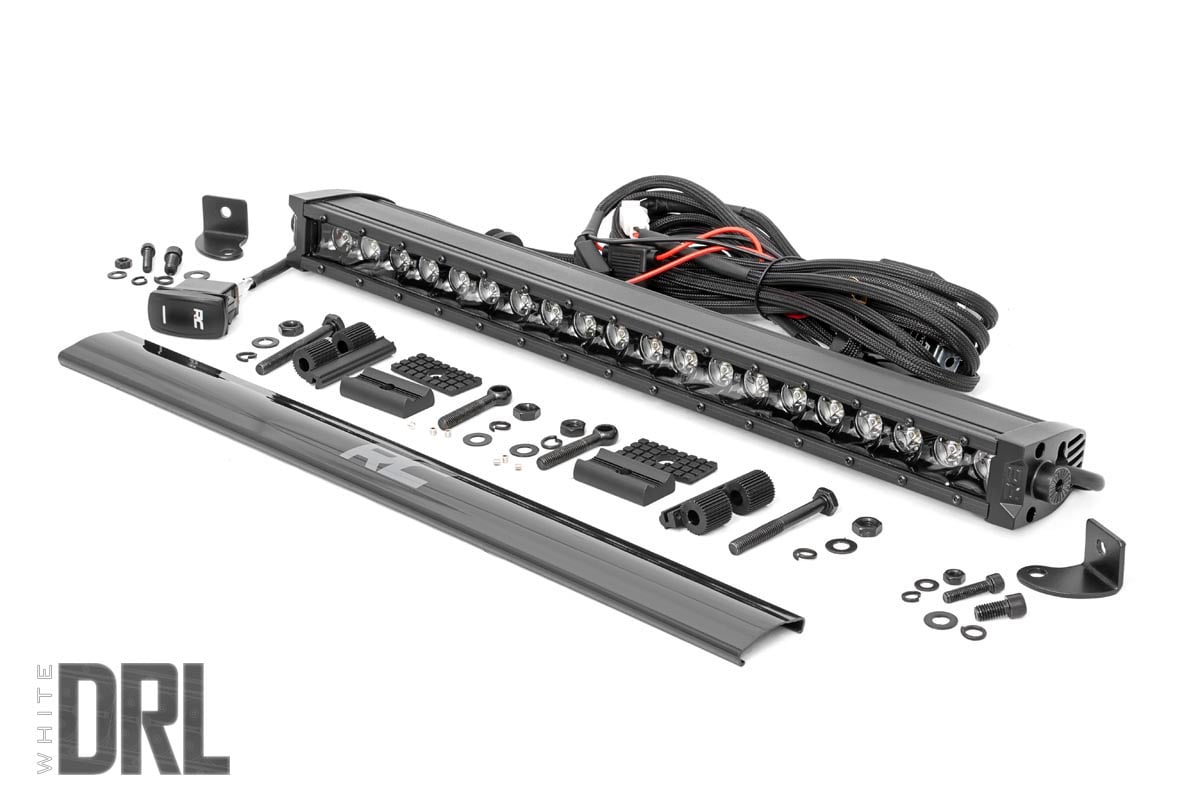 Black Series LED Light Bar | Amber DRL | 20 Inch | Single Row