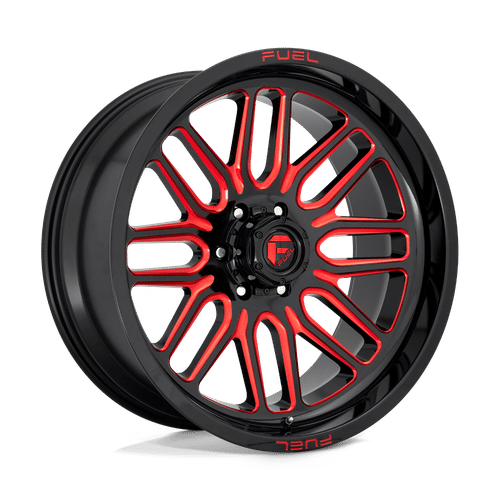 Fuel D663 GLOSS BLACK RED TINTED CLEAR 20x10 8x165.1 Wheels | Offset: -18 | Backspace: 4.79 | Bore: 125.1