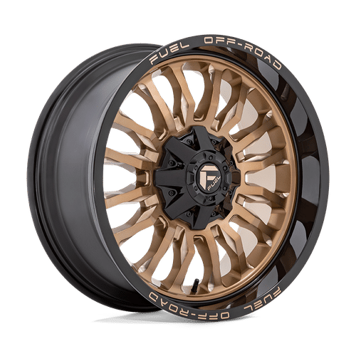 Fuel D797 PLATINUM BRONZE WITH BLACK LIP 20x9 8x165.1 Wheels | Offset: 1 | Backspace: 5.04 | Bore: 125.1