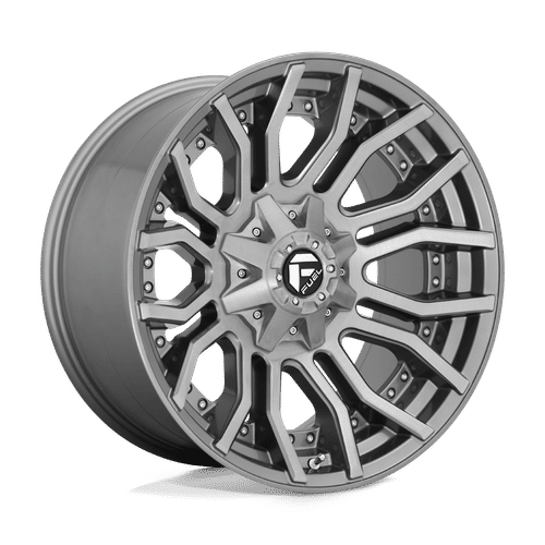 Fuel D713 BRUSHED GUN METAL TINTED CLEAR 20x10 8x180 Wheels | Offset: -18 | Backspace: 4.79 | Bore: 124.2