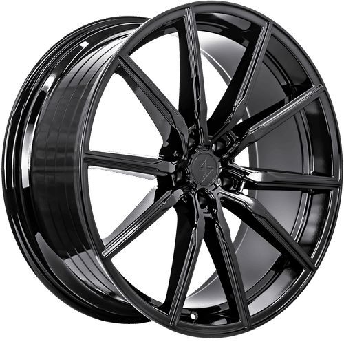 Sentali Street SS1 Gloss Black 22x9.5 5x114.3 Wheels | Offset: 35 | Backspace: 6.75 | Bore: 73.1