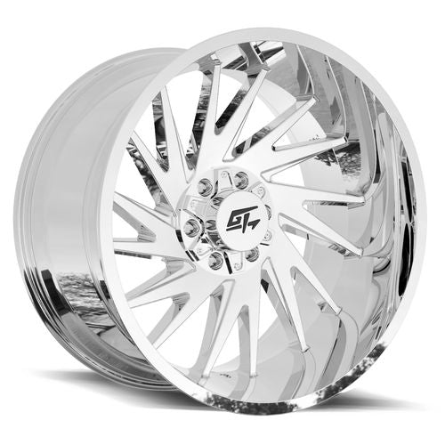 GT OFFROAD Tomahawk Chrome Chrome 24x14 8x165.1/8x170 Wheels | Offset: -76 | Backspace: 4.5 | Bore: 125.2