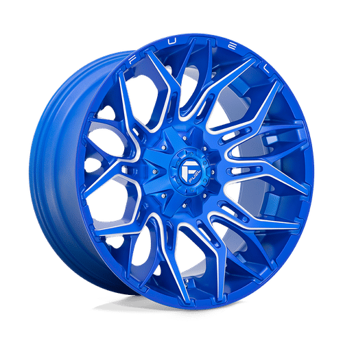 Fuel D770 ANODIZED BLUE MILLED 22x10 8x165.1 Wheels | Offset: -18 | Backspace: 4.79 | Bore: 125.1
