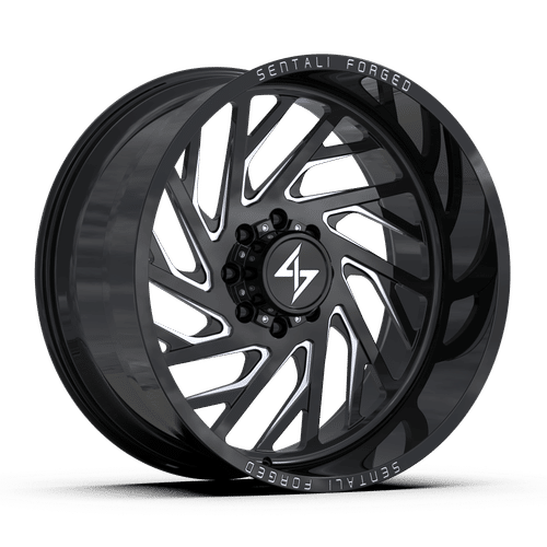 Sentali Forged SF7BM Gloss Black Milled 22x10 5x139.7 Wheels | Offset: -24 | Backspace: 4.5 | Bore: 77.8