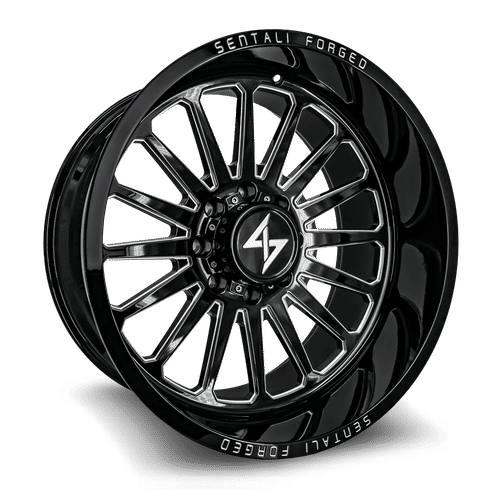 Sentali Forged SF2BM Gloss Black Milled 30x16 5x127 Wheels | Offset: -99 | Backspace: 4.5 | Bore: 71.5