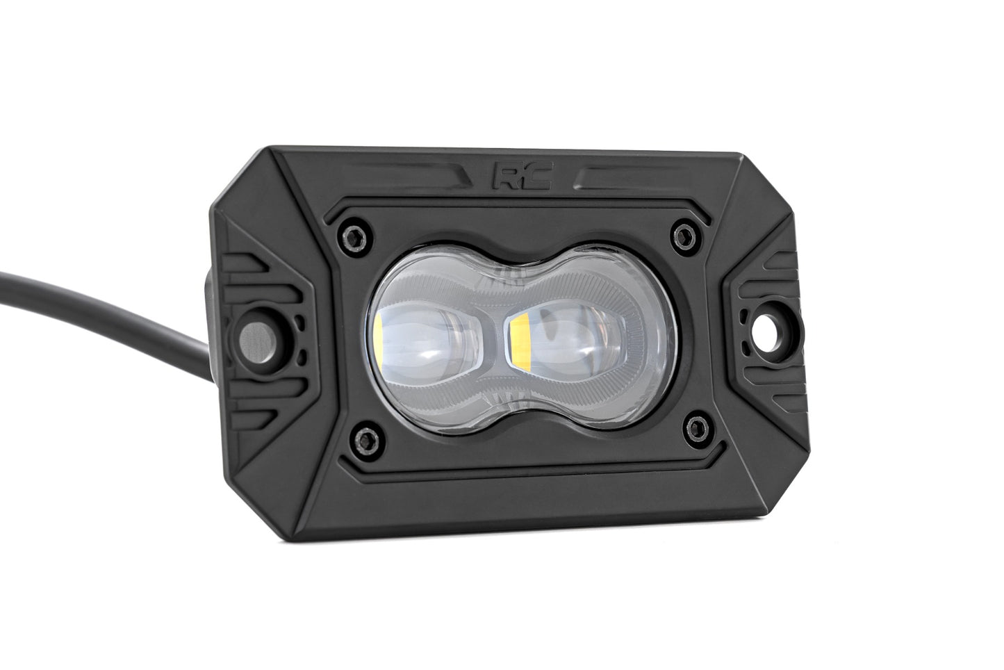 3x1.75 Inch Black Series LED Slim Aux | SAE Fog | Flush Mount | Pair