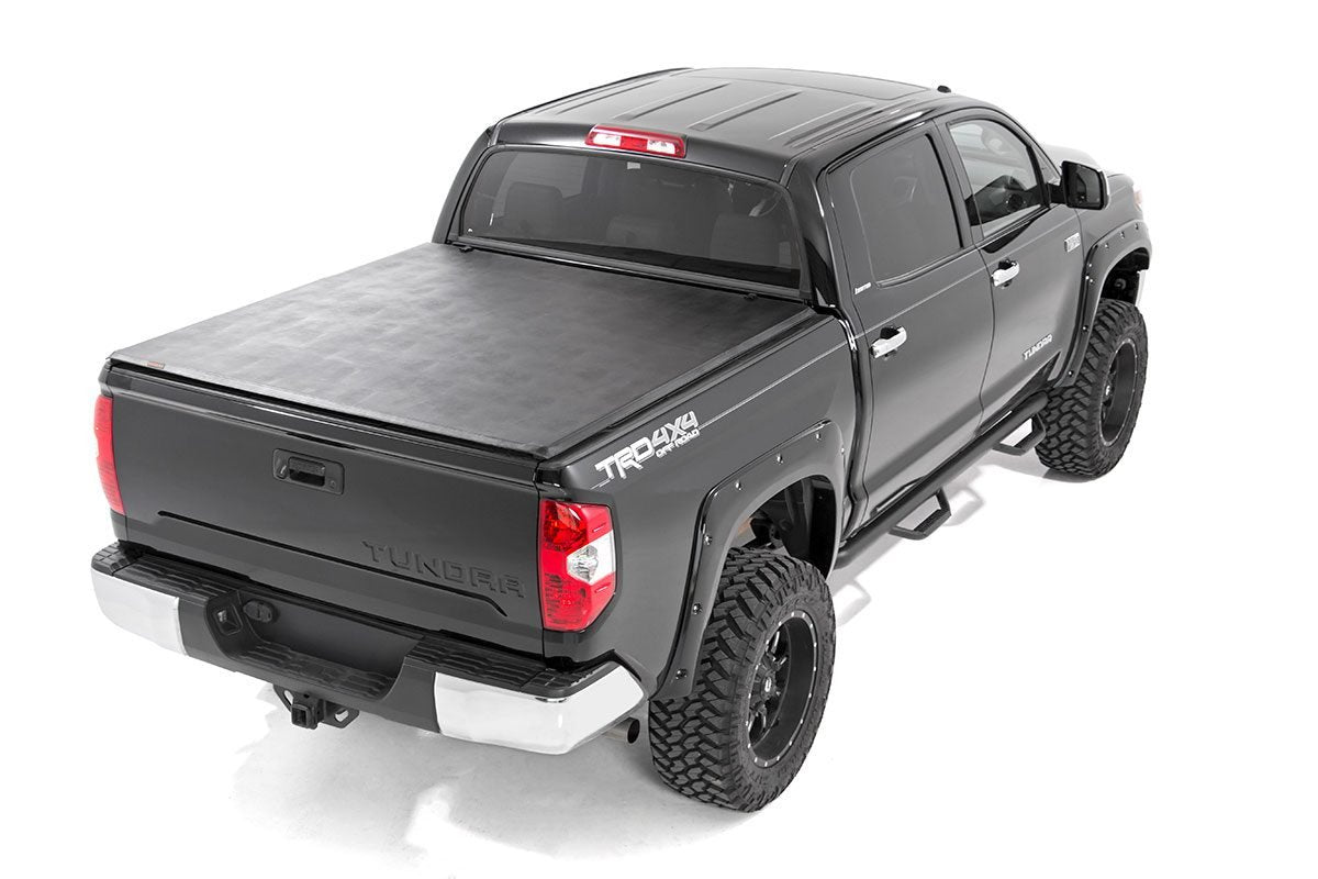 Bed Cover | Tri Fold | Soft | 5'7" Bed | No OE Rail | Toyota Tundra (07-23)