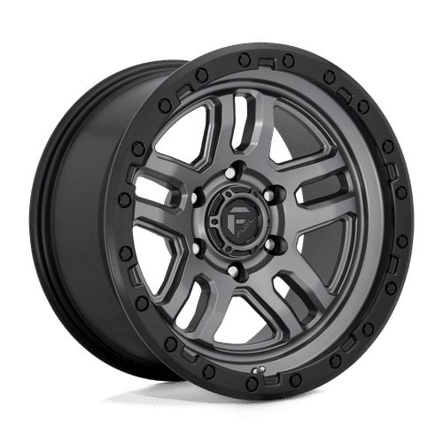 Fuel D701 MATTE GUN METAL BLACK BEAD RING 17x9 6x139.7 Wheels | Offset: 1 | Backspace: 5.04 | Bore: 106.1