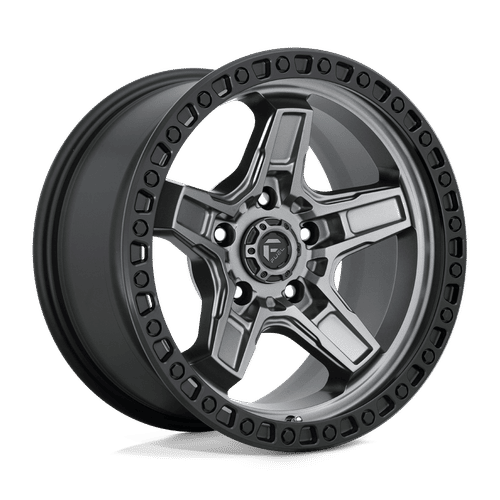 Fuel D698 MATTE GUN METAL BLACK BEAD RING 17x9 5x127 Wheels | Offset: -12 | Backspace: 4.53 | Bore: 71.5