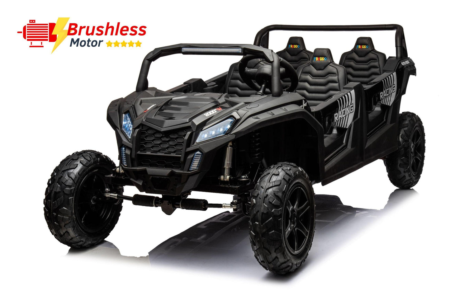 48V Freddo Beast XL: World's Fastest Kids' 4-Seater Dune Buggy with Advanced Brushless Motor & Precision Differential