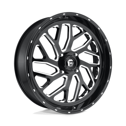 Fuel D581 GLOSS BLACK MILLED 24x7 4x156 Wheels | Offset: 13 | Backspace: 4.51 | Bore: 132