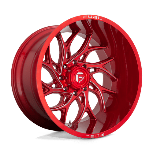 Fuel D742 CANDY RED MILLED 22x12 6x135 Wheels | Offset: -44 | Backspace: 4.77 | Bore: 87.1