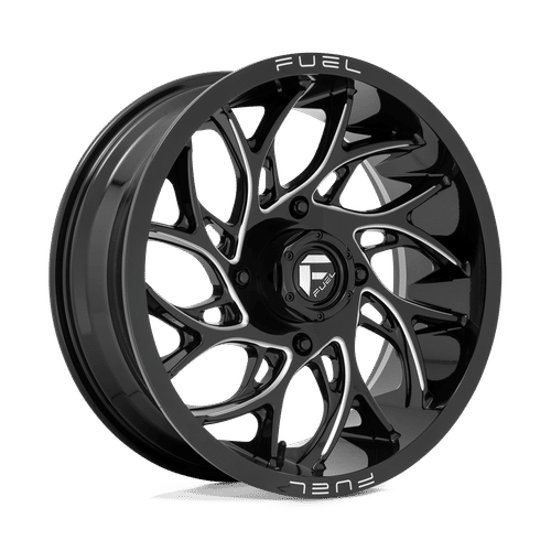 Fuel D741 GLOSS BLACK MILLED 18x7 4x137 Wheels | Offset: 13 | Backspace: 4.51 | Bore: 110.1