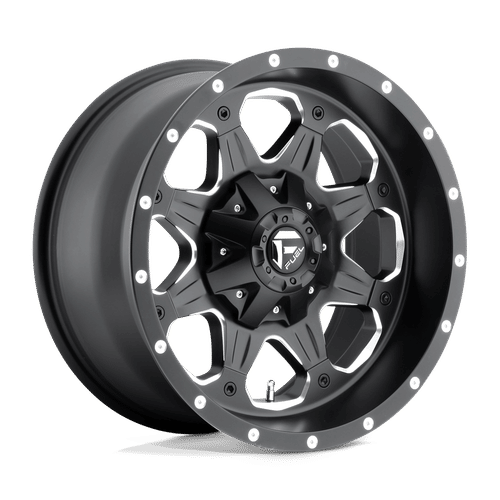 Fuel D534 MATTE BLACK MILLED 18x9 8x165.1 Wheels | Offset: 1 | Backspace: 5.04 | Bore: 125.1