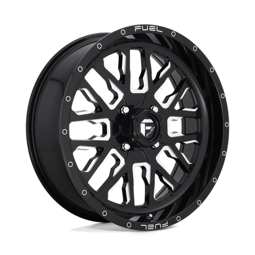 Fuel D611 GLOSS BLACK MILLED 20x7 4x156 Wheels | Offset: 13 | Backspace: 4.51 | Bore: 132