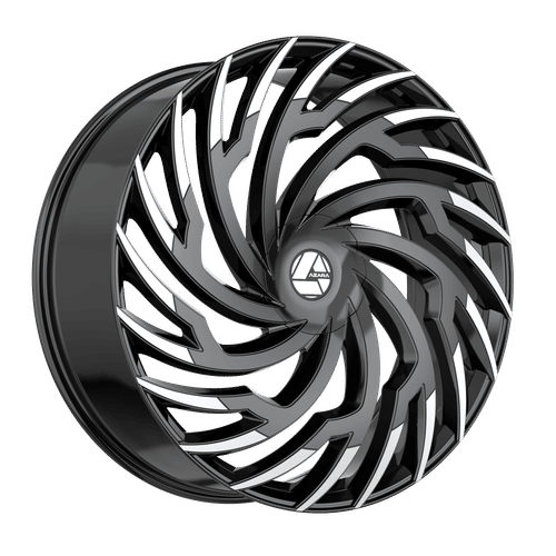 AZARA AZA-536BM Gloss Black Machined 22x8.5 5x114.3/5x120 Wheels | Offset: 38 | Backspace: 6.25 | Bore: 74.1