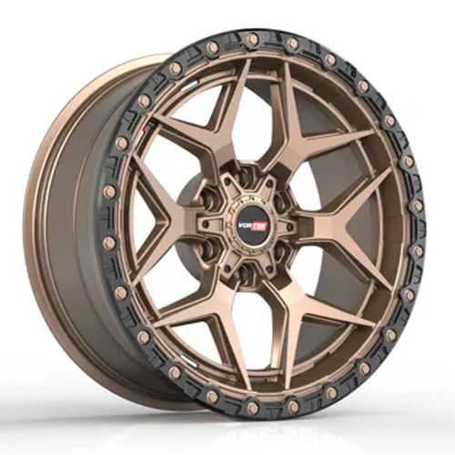 VORTEK VRT-603MBR Matte Bronze Black Bead Ring 20x10 6x135/6x139.7 Wheels | Offset: -12 | Backspace: 5 | Bore: 106.1