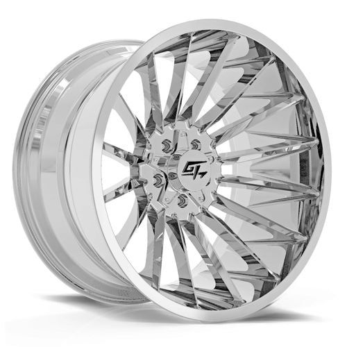 GT OFFROAD Stark Chrome Chrome 22x10 5x127/5x139.7 Wheels | Offset: -18 | Backspace: 4.75 | Bore: 78.1