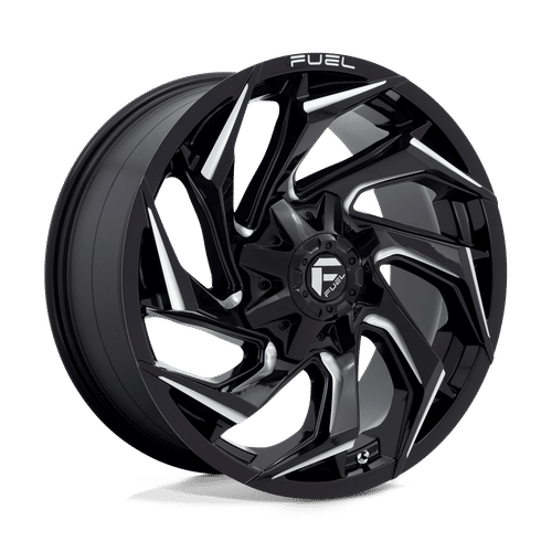 Fuel D753 GLOSS BLACK MILLED 20x9 8x170 Wheels | Offset: 20 | Backspace: 5.79 | Bore: 125.1