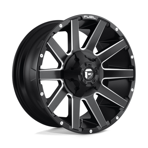 Fuel D616 MATTE BLACK MILLED 20x9 8x180 Wheels | Offset: 20 | Backspace: 5.79 | Bore: 124.2