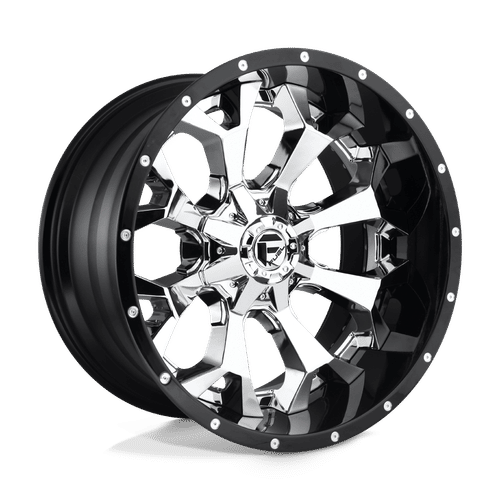 Fuel D246 CHROME PLATED GLOSS BLACK LIP 20x10 8x170 Wheels | Offset: -18 | Backspace: 4.79 | Bore: 125.1