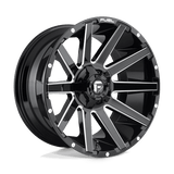 Fuel D615 GLOSS BLACK MILLED 24x12 5x127/5x139.7 Wheels | Offset: -44 | Backspace: 4.77 | Bore: 87.1