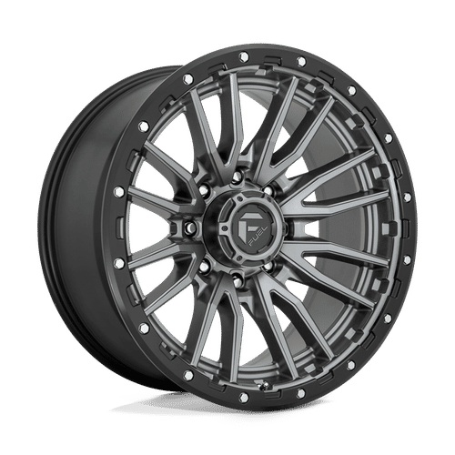Fuel D680 MATTE GUN METAL BLACK BEAD RING 22x10 8x165.1 Wheels | Offset: -18 | Backspace: 4.79 | Bore: 125.1