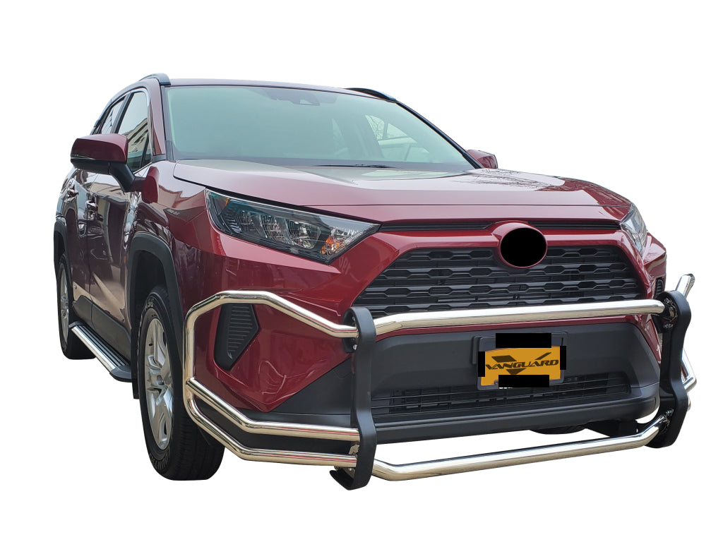Vanguard Stainless Steel Front Guards Front Runners Bumper Guard for 2019-2024 toyota rav4