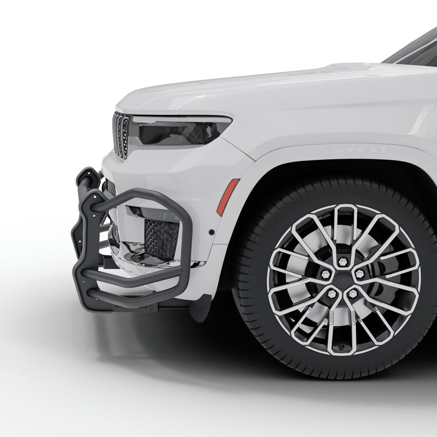 Vanguard Black Powdercoat Front Guards Front Runners Bumper Guard for 2022-2024 jeep grand cherokee
