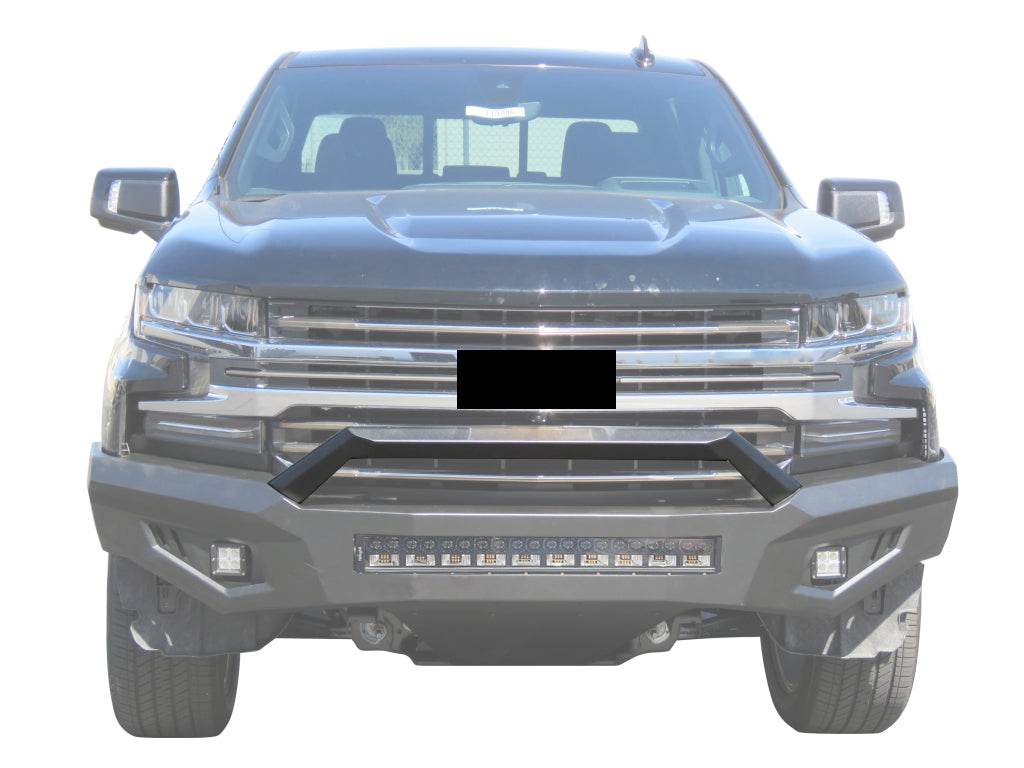 Vanguard Black Powdercoat Heavy Duty Bumpers And Grilles Front Bumpers Bumper for 2019-2025 chevrolet silverado 1500