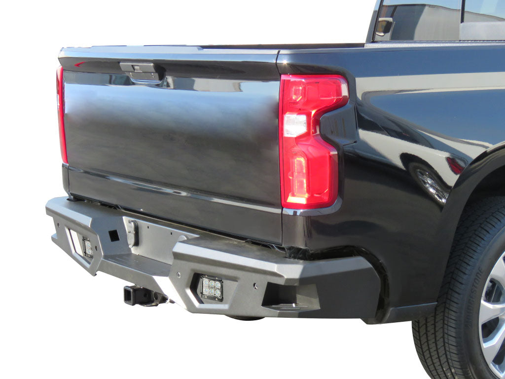 Vanguard Black Powdercoat Heavy Duty Bumpers And Grilles Rear Bumpers Bumper for 2014-2018 gmc sierra 1500