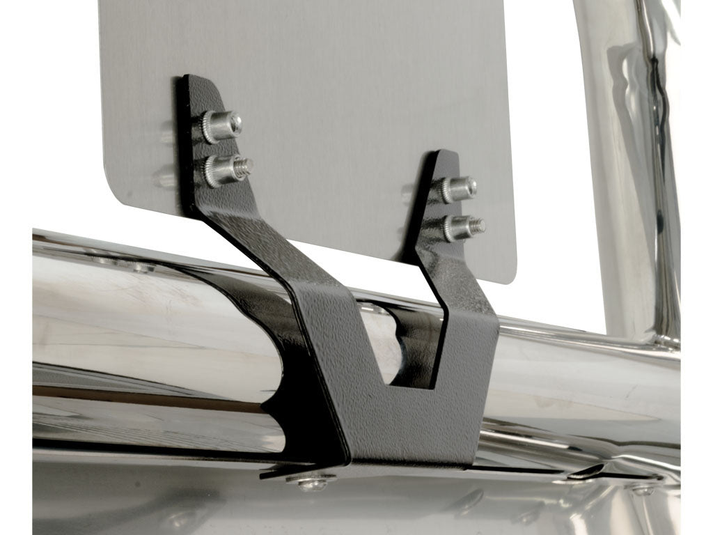 Vanguard Black Powdercoat Front Guards License Plate Relocators for - universal