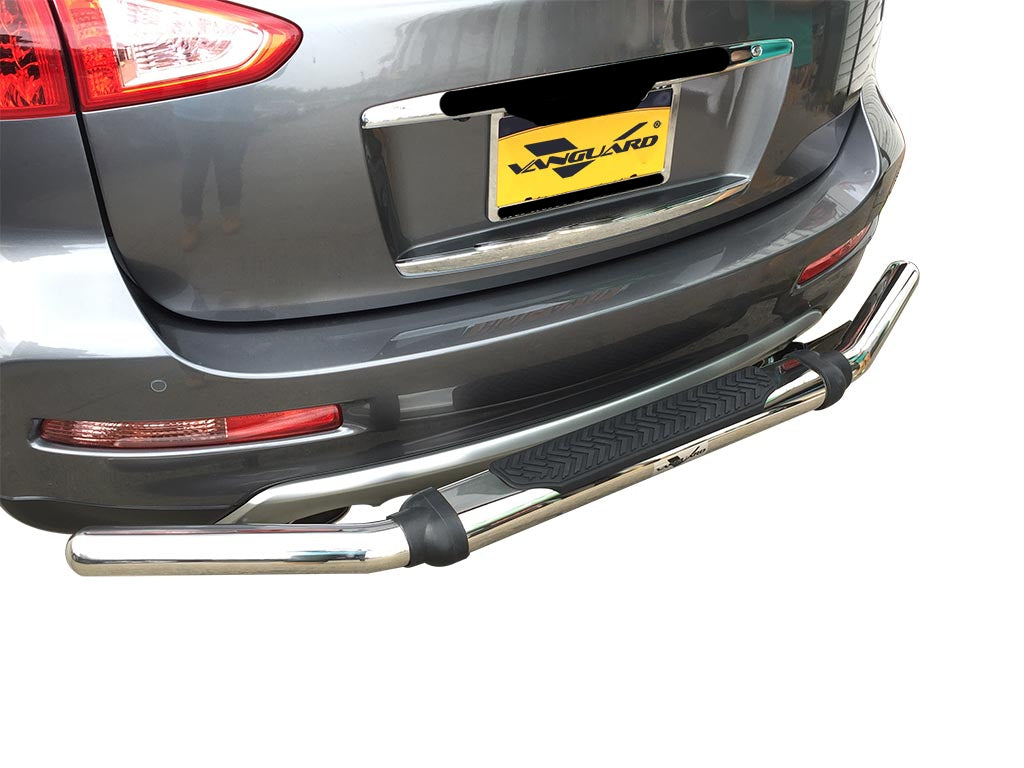 Vanguard Stainless Steel Rear Guards Rear Bumper Guards Bumper Guard for 2008-2012 infiniti ex35 nan