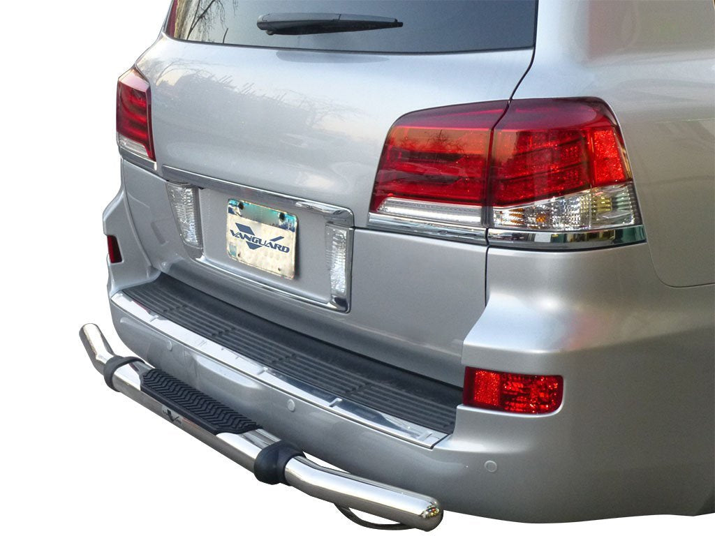 Vanguard Stainless Steel Rear Guards Rear Bumper Guards Bumper Guard for 2013-2021 toyota land cruiser nan