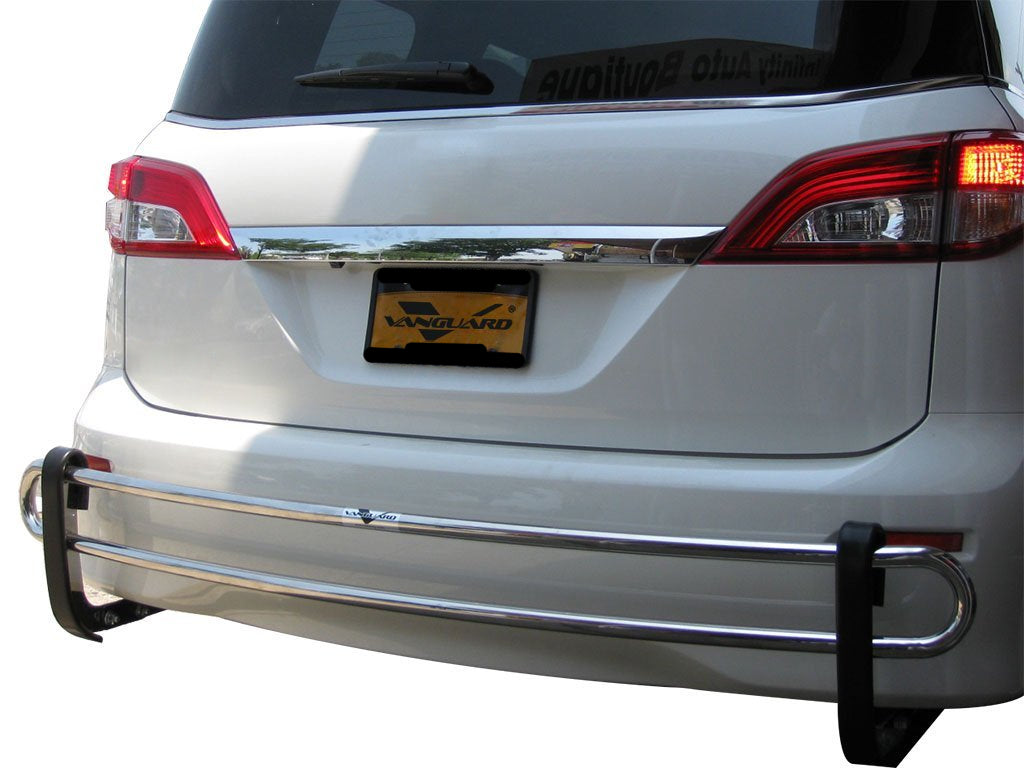 Vanguard Stainless Steel Rear Guards Rear Bumper Guards Bumper Guard for 2011-2017 nissan quest nan