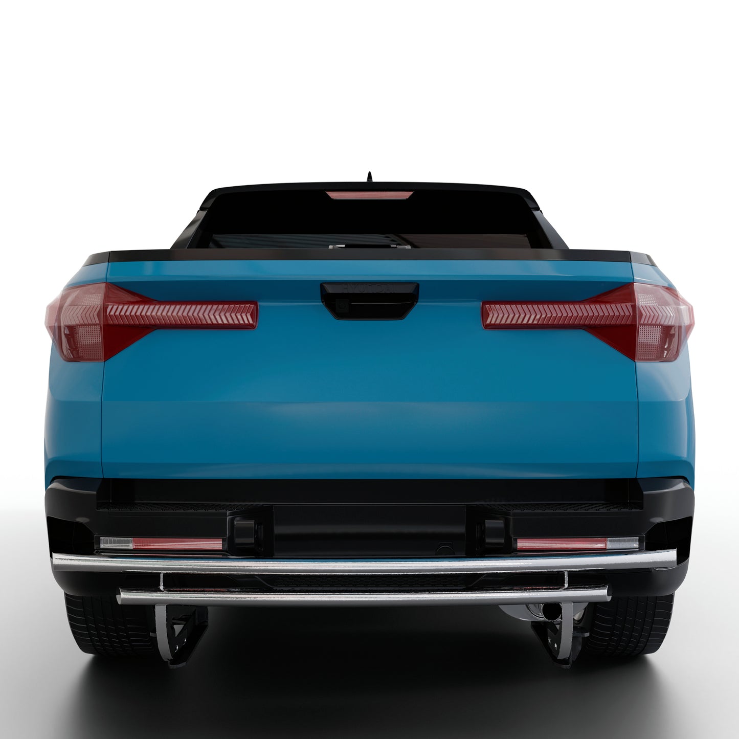 Vanguard Stainless Steel Rear Guards Rear Bumper Guards Bumper Guard for 2022-2024 hyundai santa cruz
