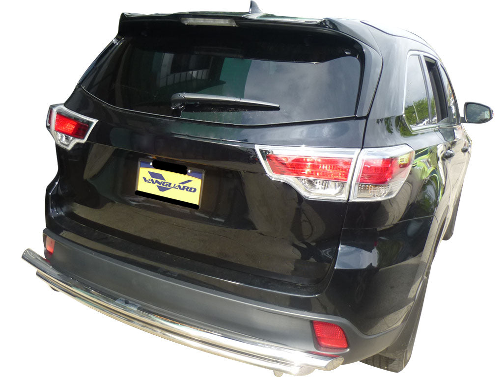 Vanguard Stainless Steel Rear Guards Rear Bumper Guards Bumper Guard for 2001-2019 toyota highlander nan