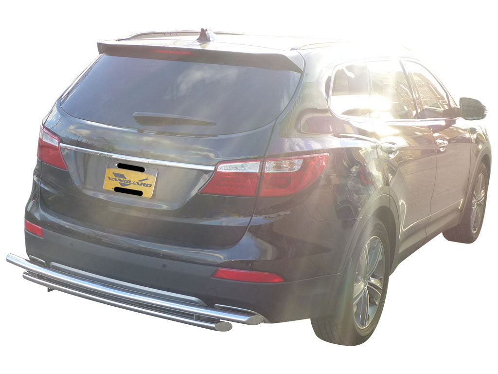 Vanguard Stainless Steel Rear Guards Rear Bumper Guards Bumper Guard for 2013-2018 hyundai santa fe nan