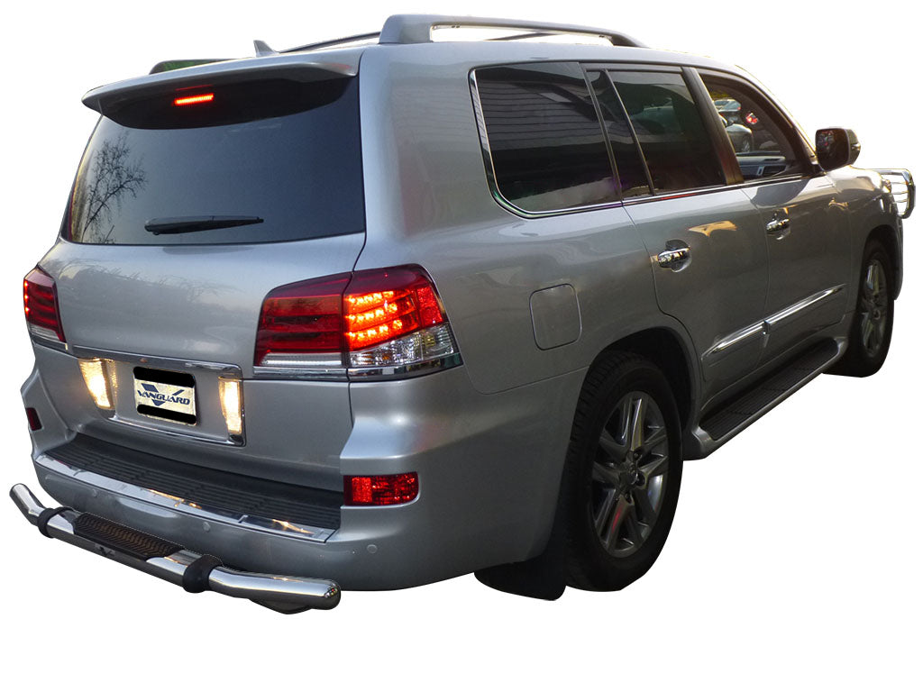 Vanguard Stainless Steel Rear Guards Rear Bumper Guards Bumper Guard for 2013-2021 lexus lx570 nan