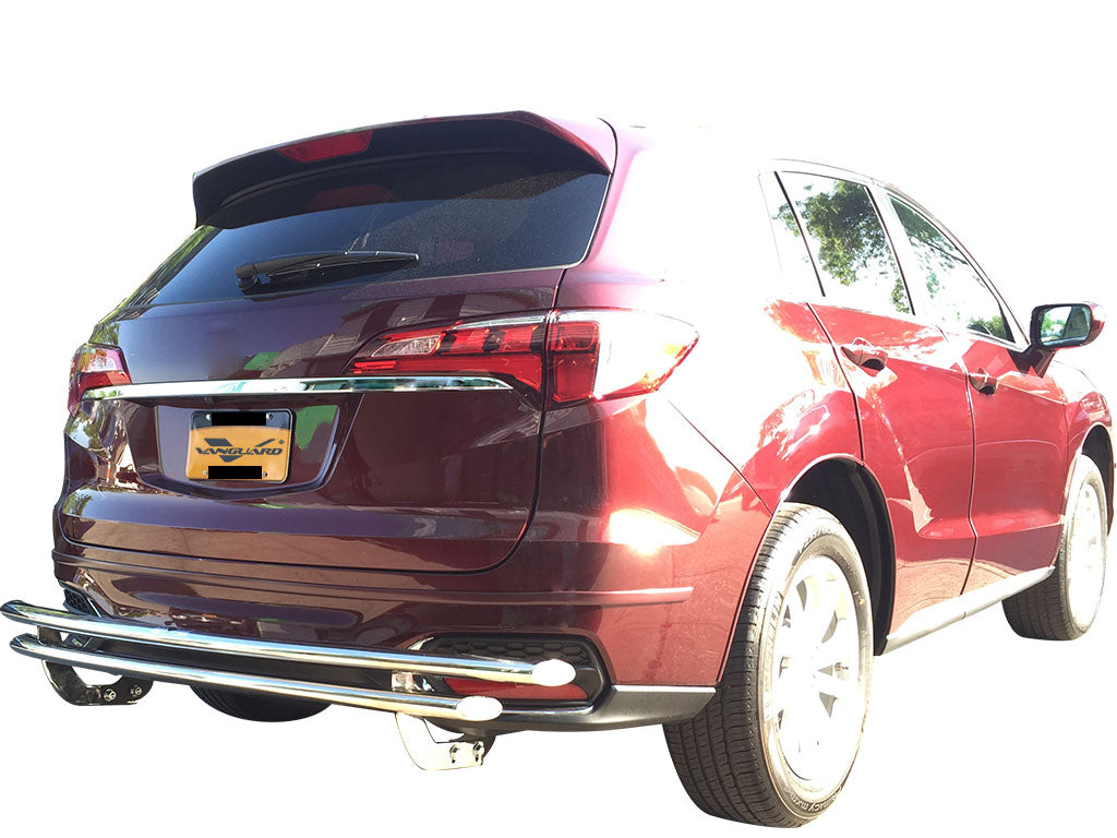 Vanguard Stainless Steel Rear Guards Rear Bumper Guards Bumper Guard for 2014-2020 acura mdx nan