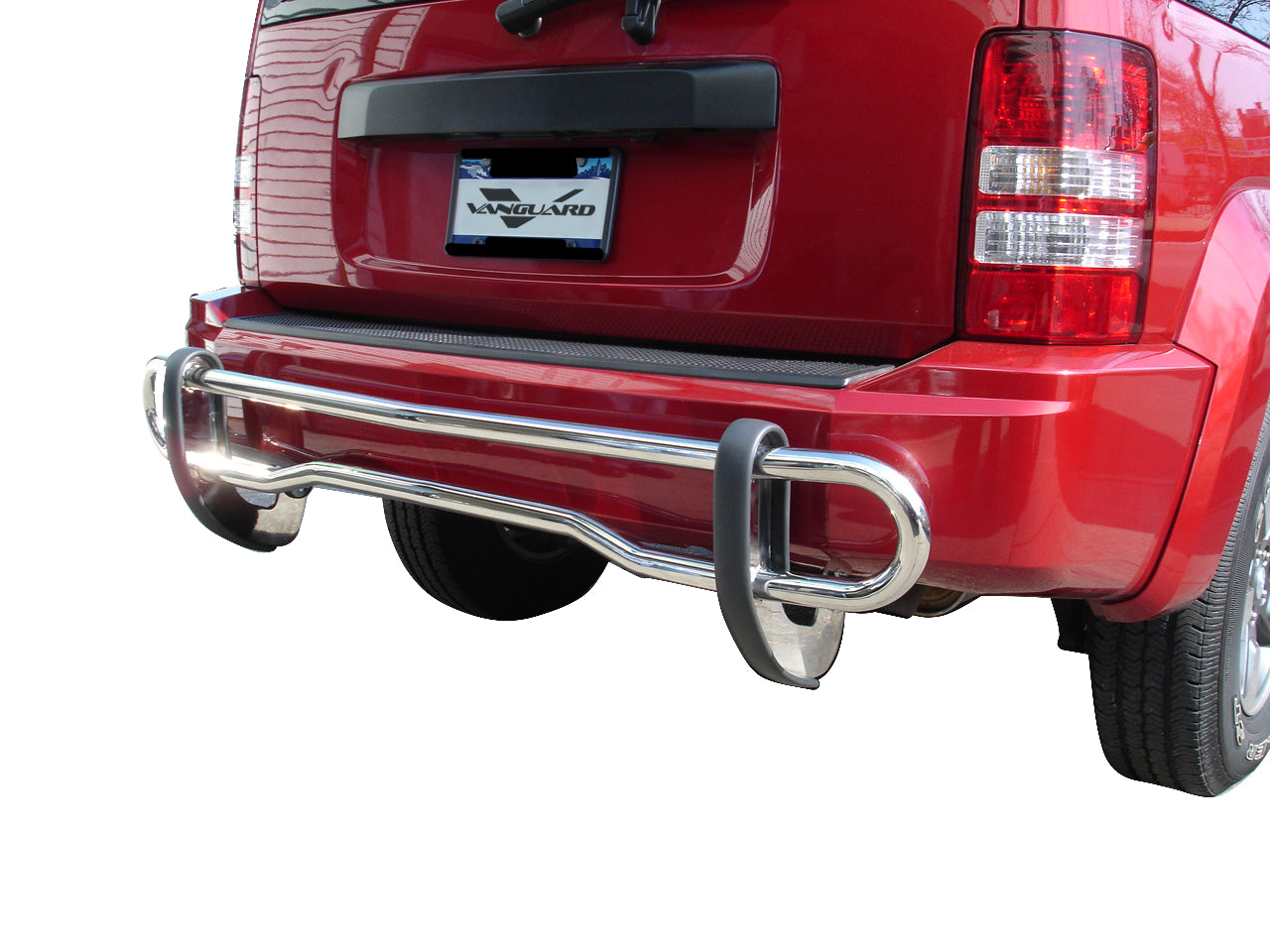 Vanguard Stainless Steel Rear Guards Rear Bumper Guards Bumper Guard for 2008-2012 jeep liberty nan