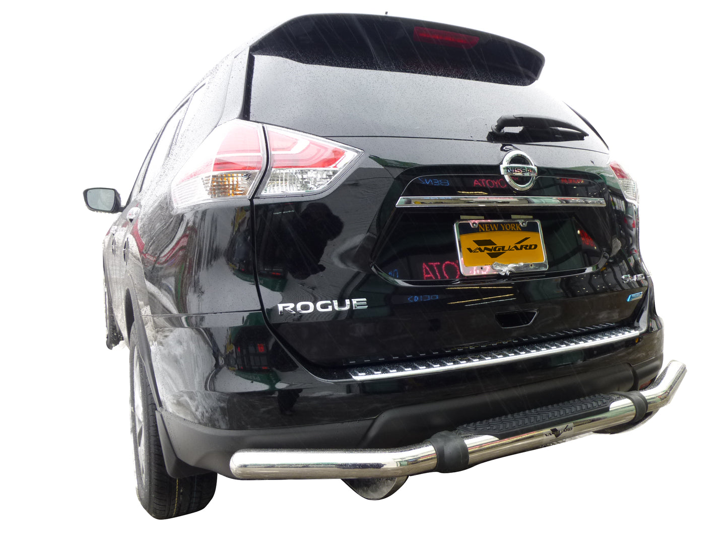 Vanguard Stainless Steel Rear Guards Rear Bumper Guards Bumper Guard for 2022-2024 mitsubishi outlander
