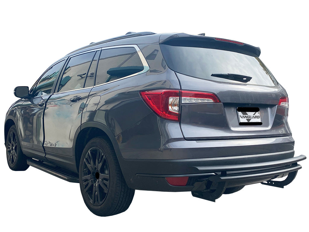 Vanguard Black Powdercoat Rear Guards Rear Bumper Guards Bumper Guard for 2016-2022 honda pilot nan