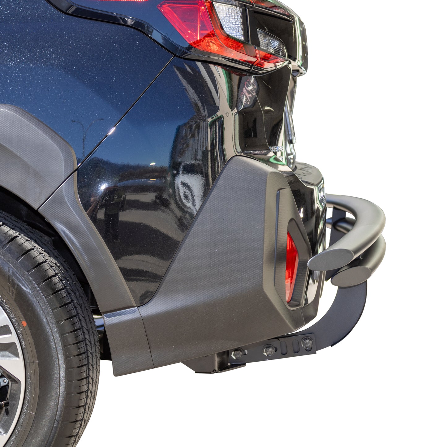Vanguard Black Powdercoat Rear Guards Rear Bumper Guards Bumper Guard for 2019-2024 subaru crosstrek
