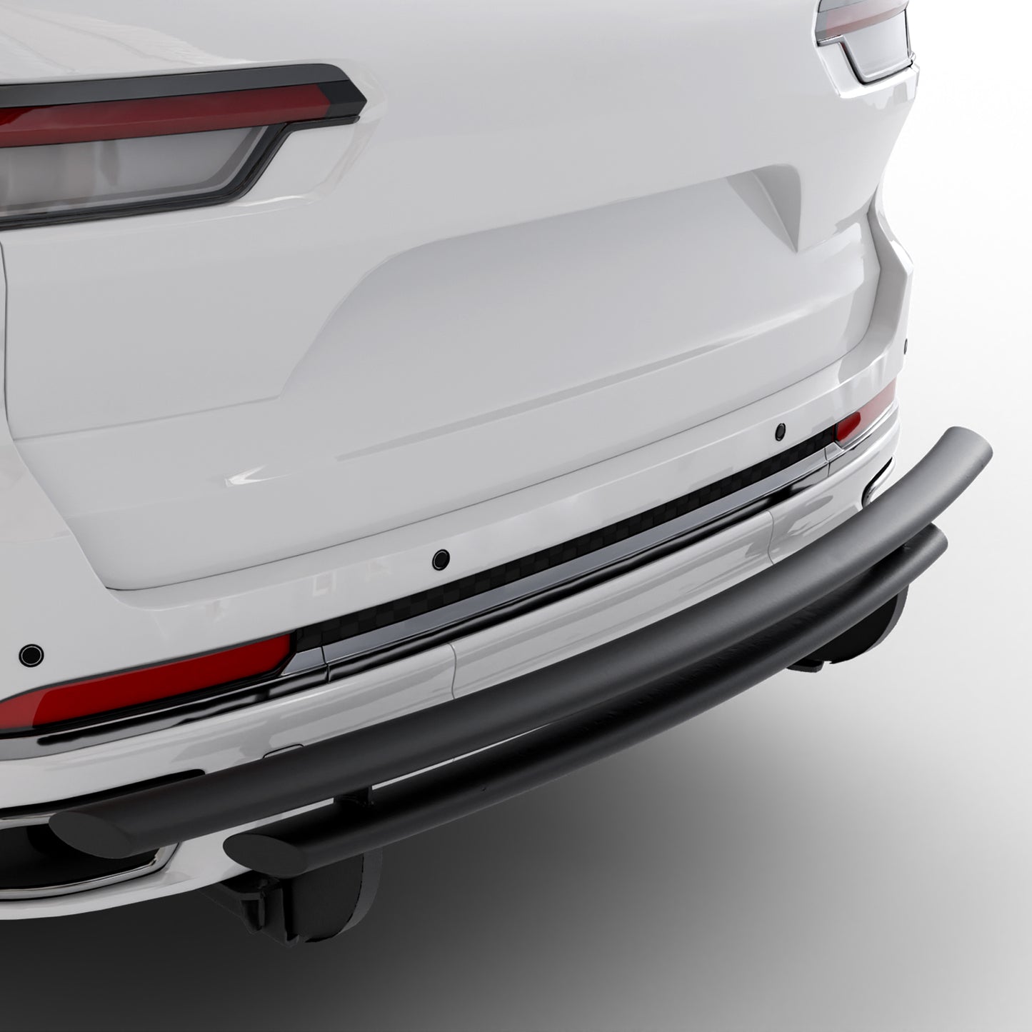 Vanguard Black Powdercoat Rear Guards Rear Bumper Guards Bumper Guard for 2021-2024 jeep grand cherokee l